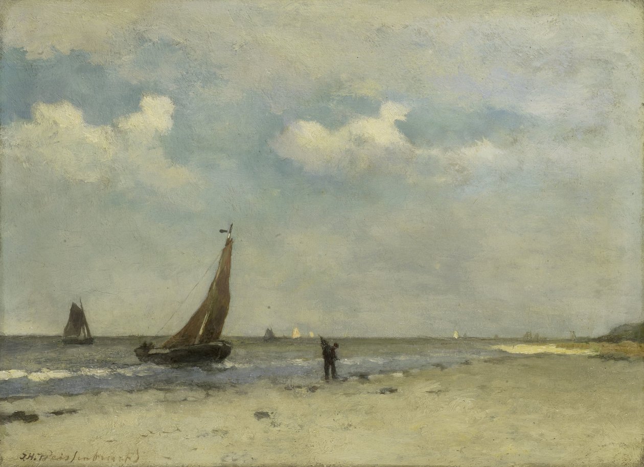 Strandszene von Johan Hendrik Weissenbruch