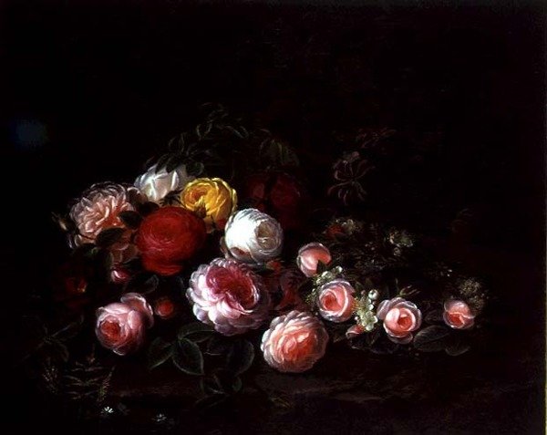 Rosen in einer Landschaft von Johan Laurents Jensen