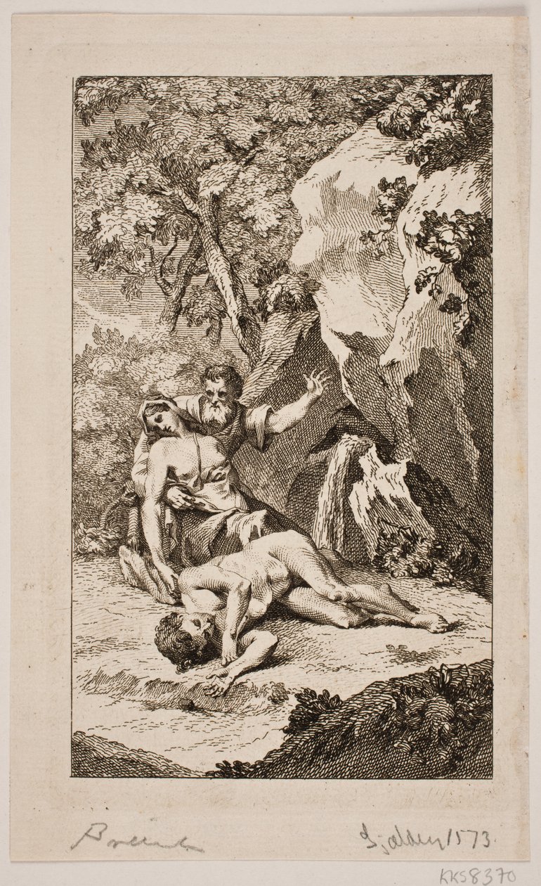 Illustration zu Salomon Gessners "Abels Tod", 1764 von Johan Martin Preisler