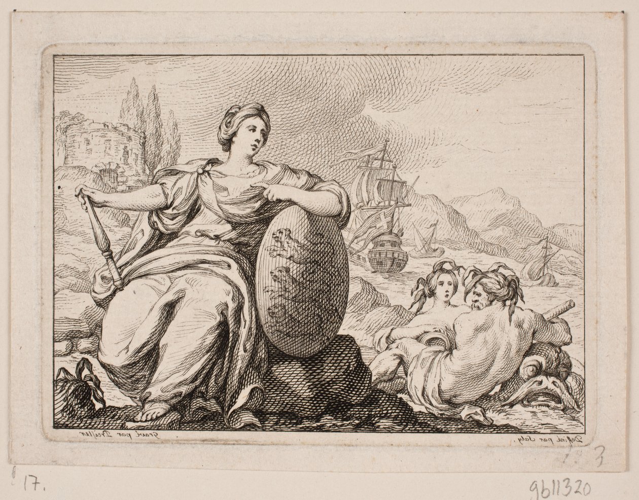 Vignette zu P. H. Mallet: Histoire de Danemarc I, 1758 von Johan Martin Preisler