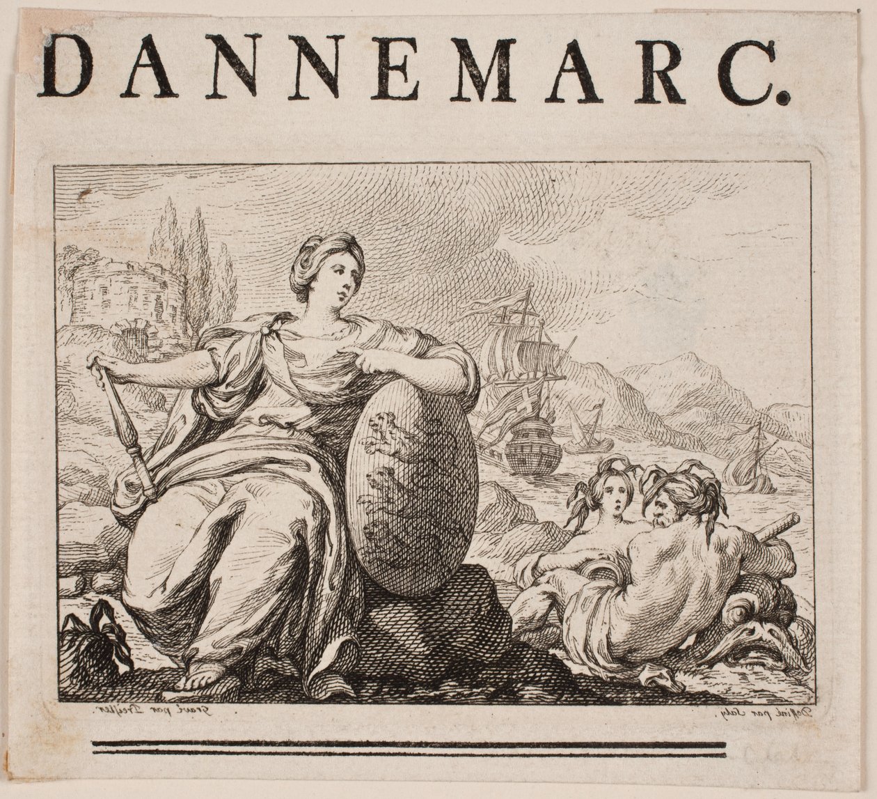 Vignette zu P. H. Mallet: Histoire de Danemarc I, 1758 von Johan Martin Preisler