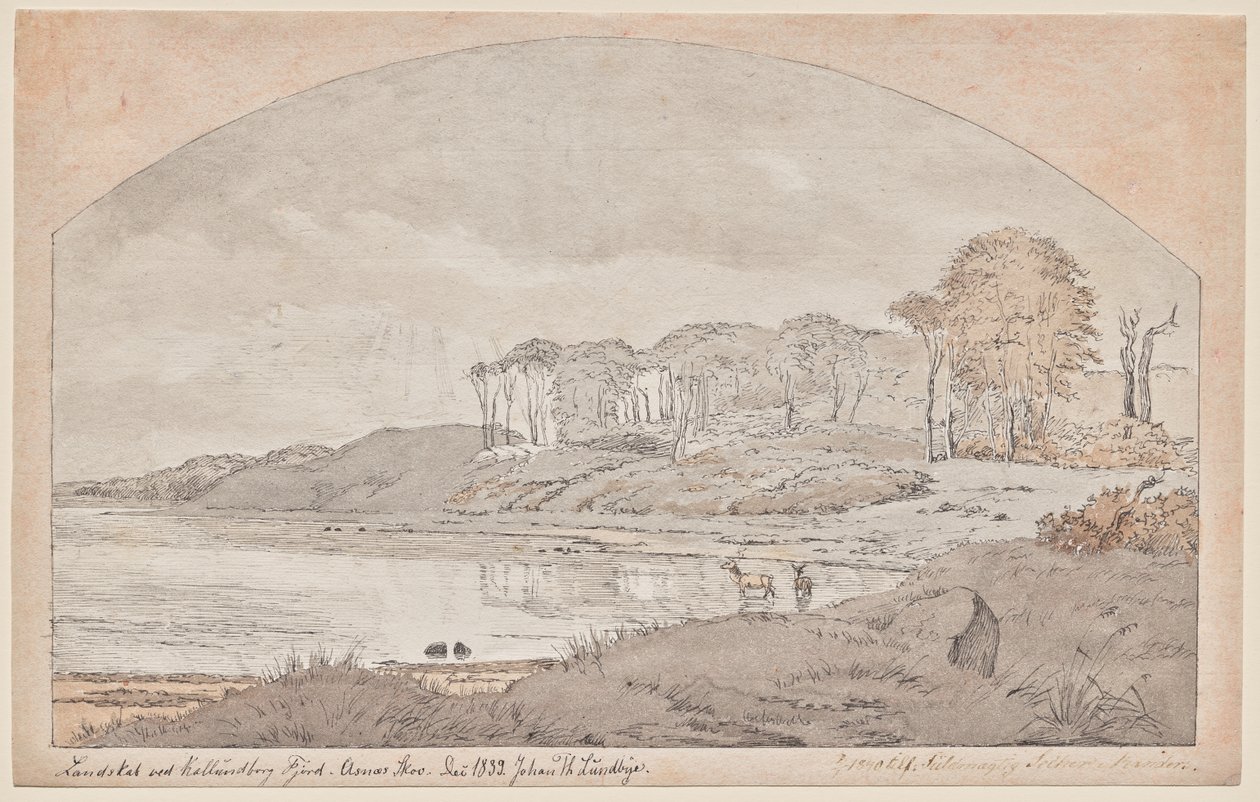 Asnæs Skov, Bucht am Kalundborg-Fjord von Johan Thomas Lundbye
