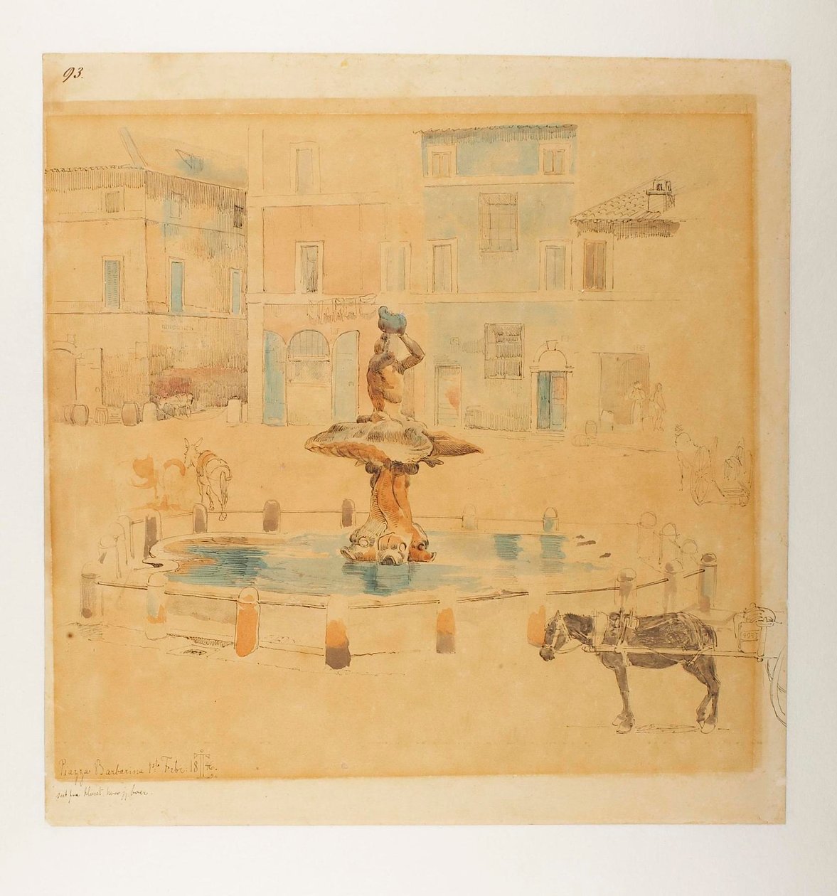 Piazza Barberini von Johan Thomas Lundbye