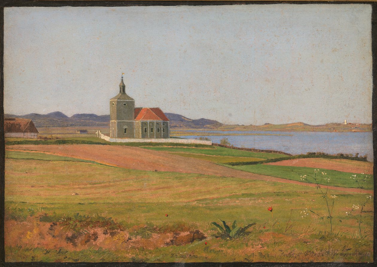 Vinderød Kirche bei Frederiksværk von Johan Thomas Lundbye