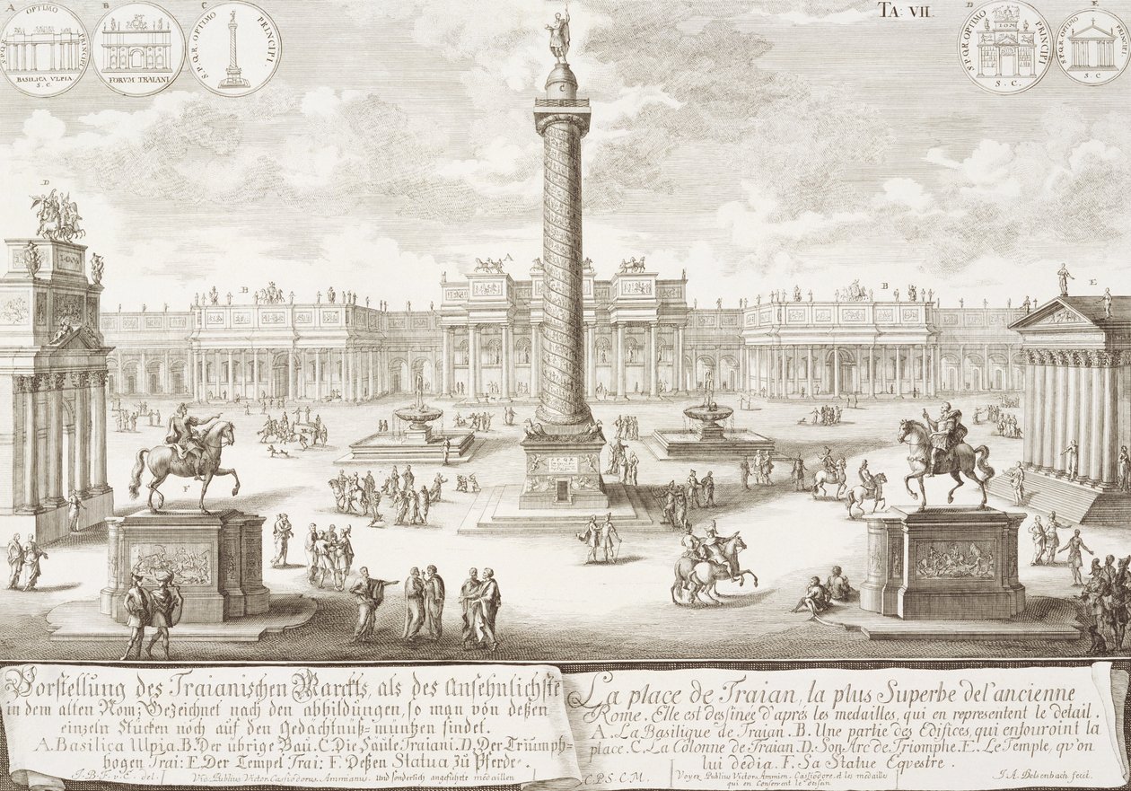 Trajansplatz Rom, aus 