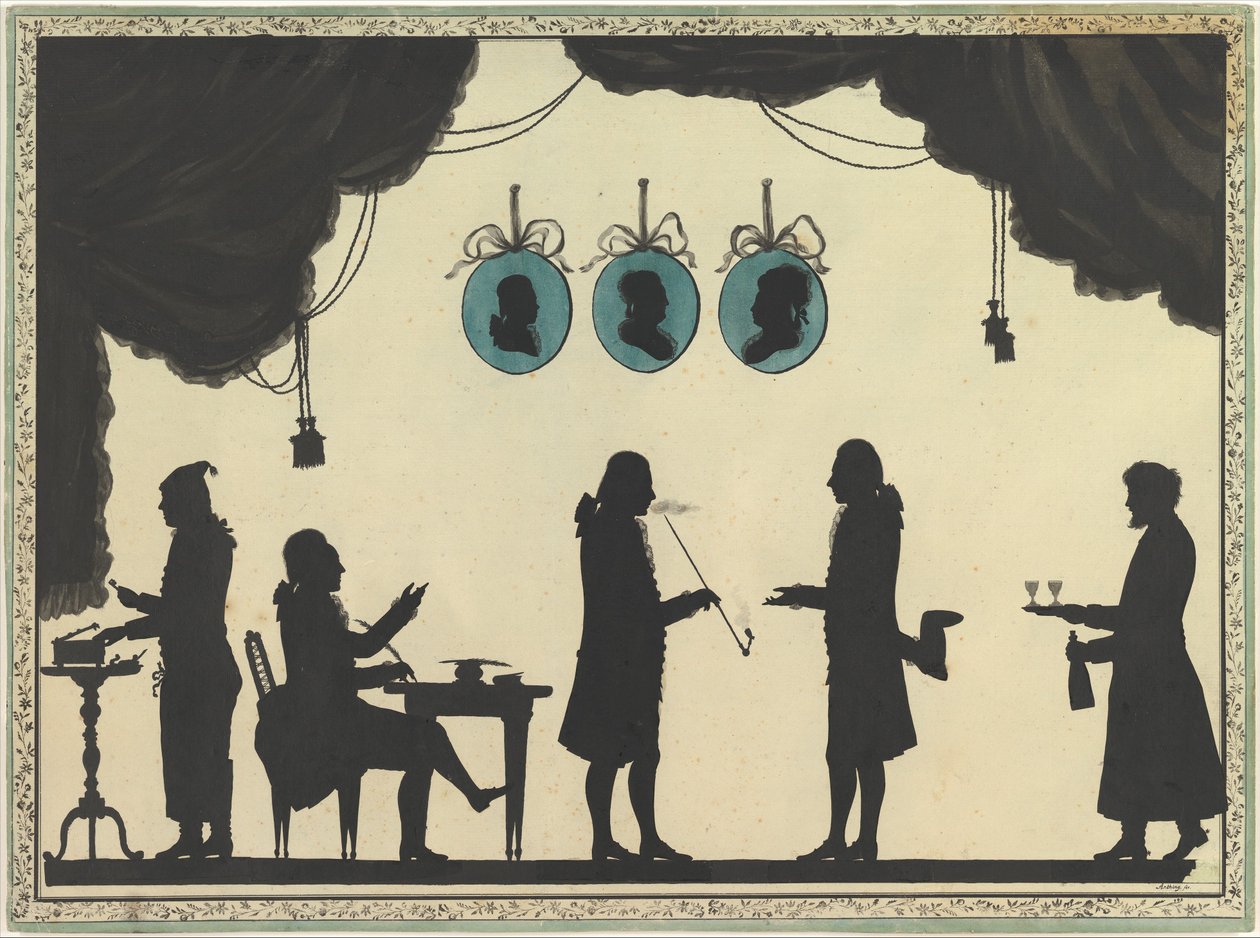 David Roentgen und Gesellschaft in Sankt Petersburg von Johann Friedrich Anthing