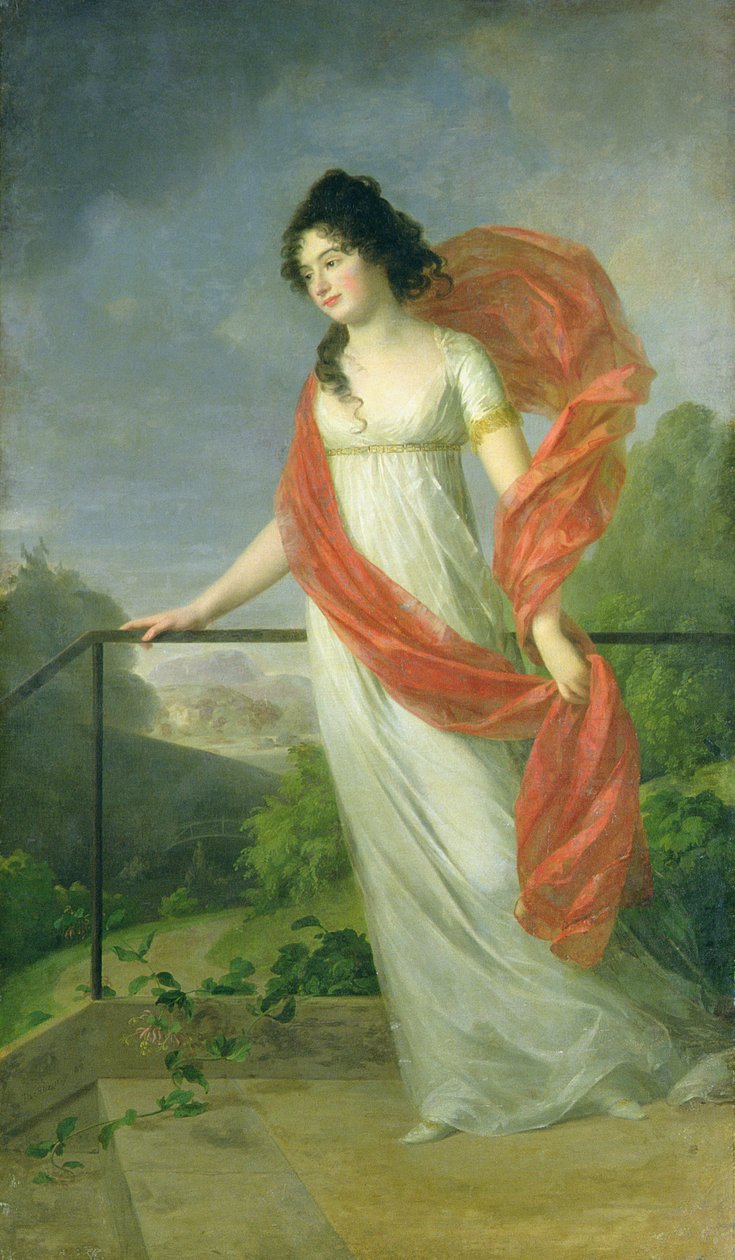 Porträt der Gräfin Theresia Fries (1779-1819), 1801 von Johann Friedrich August Tischbein