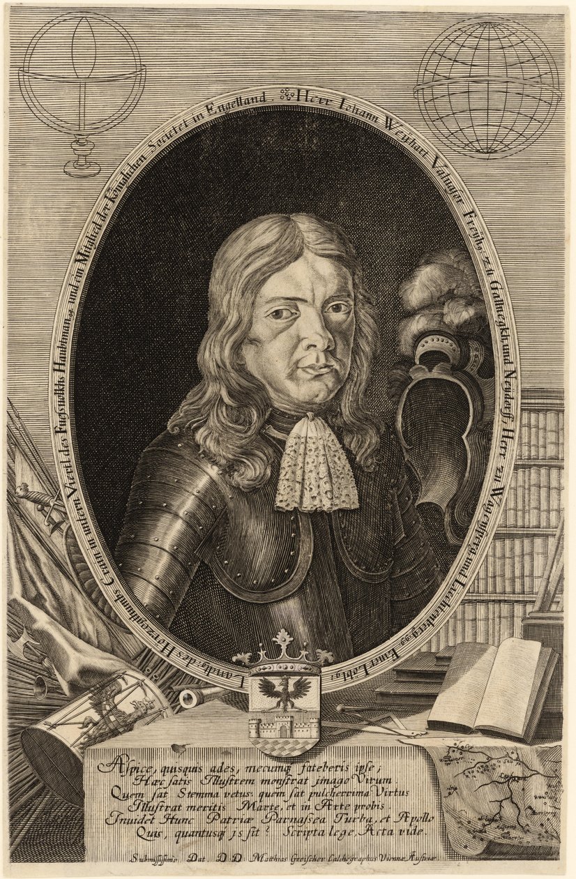 Selbstporträt von Johann Weikhard von Valvasor