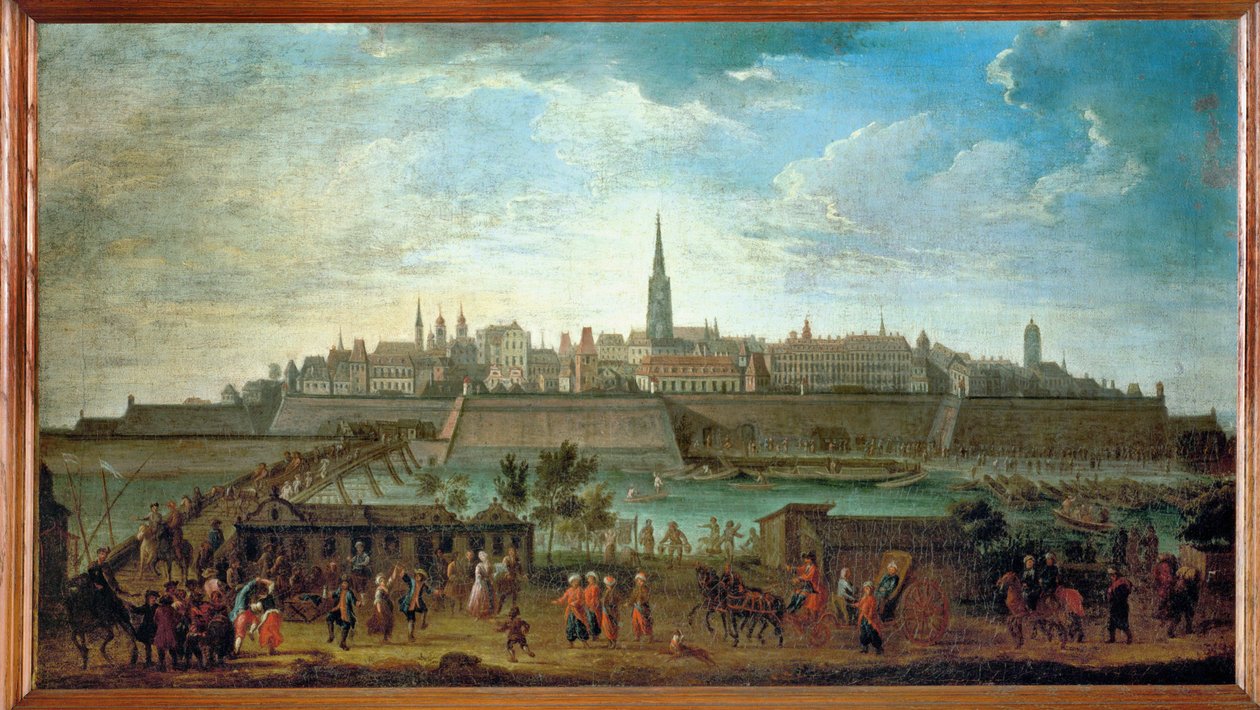 Wien vom Rotenturmtor aus gesehen von Johann Adam Delsenbach