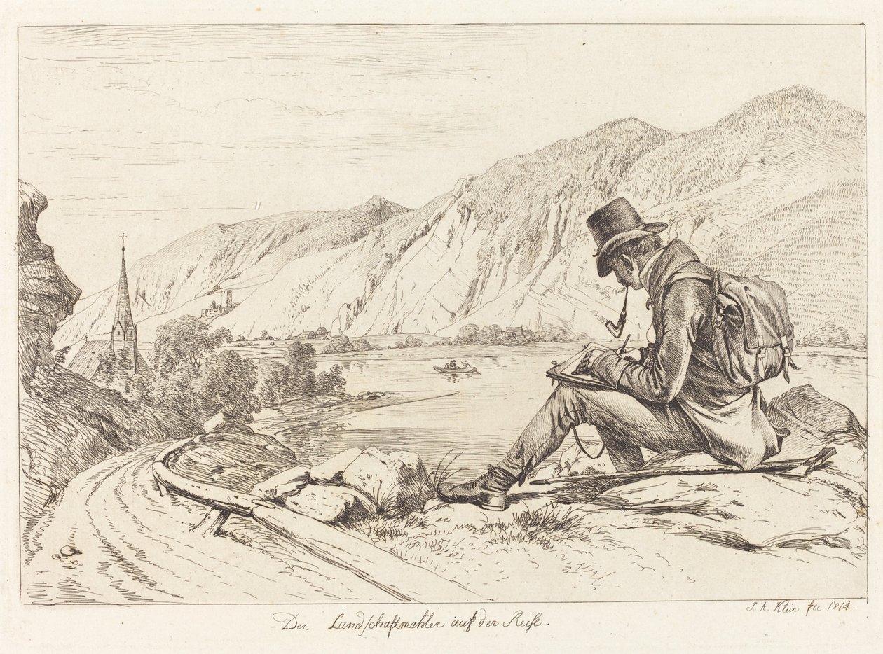 Der Landschaftsmaler auf der Reise von Johann Adam Klein