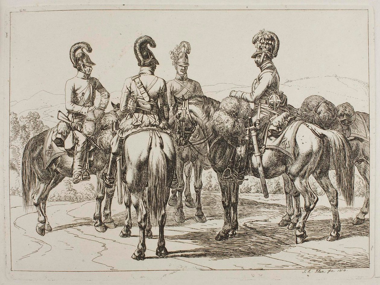Dragoner zu Pferd von Johann Adam Klein