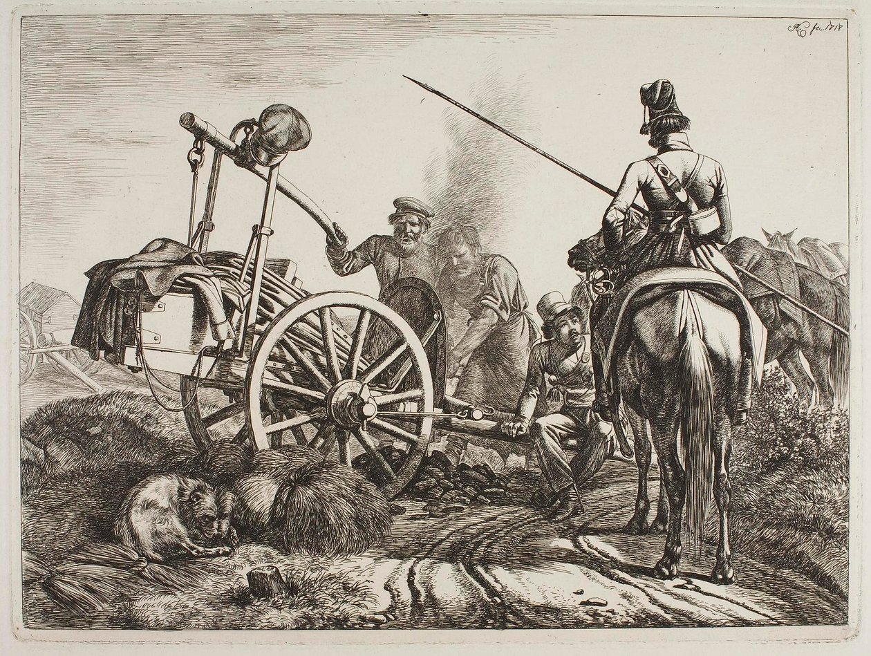 Russische Feldschmiede von Johann Adam Klein