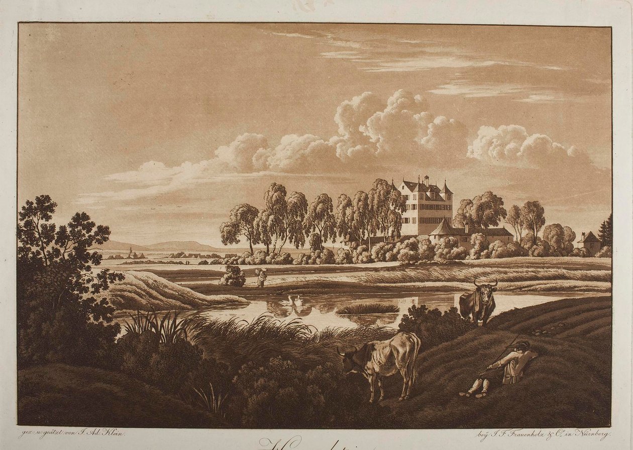 Ansicht von Schloss Hummelstein bei Nürnberg von Johann Adam Klein