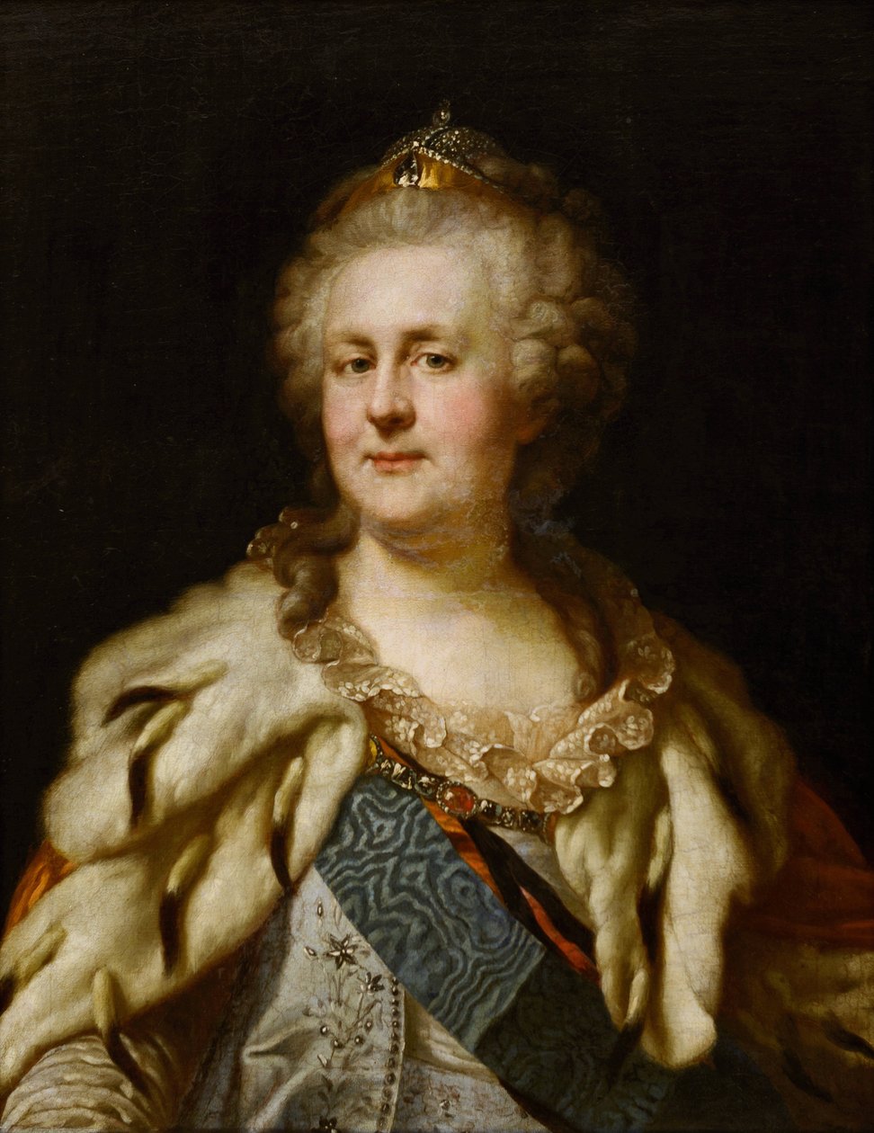Porträt von Kaiserin Katharina II. von Johann Baptist I Lampi