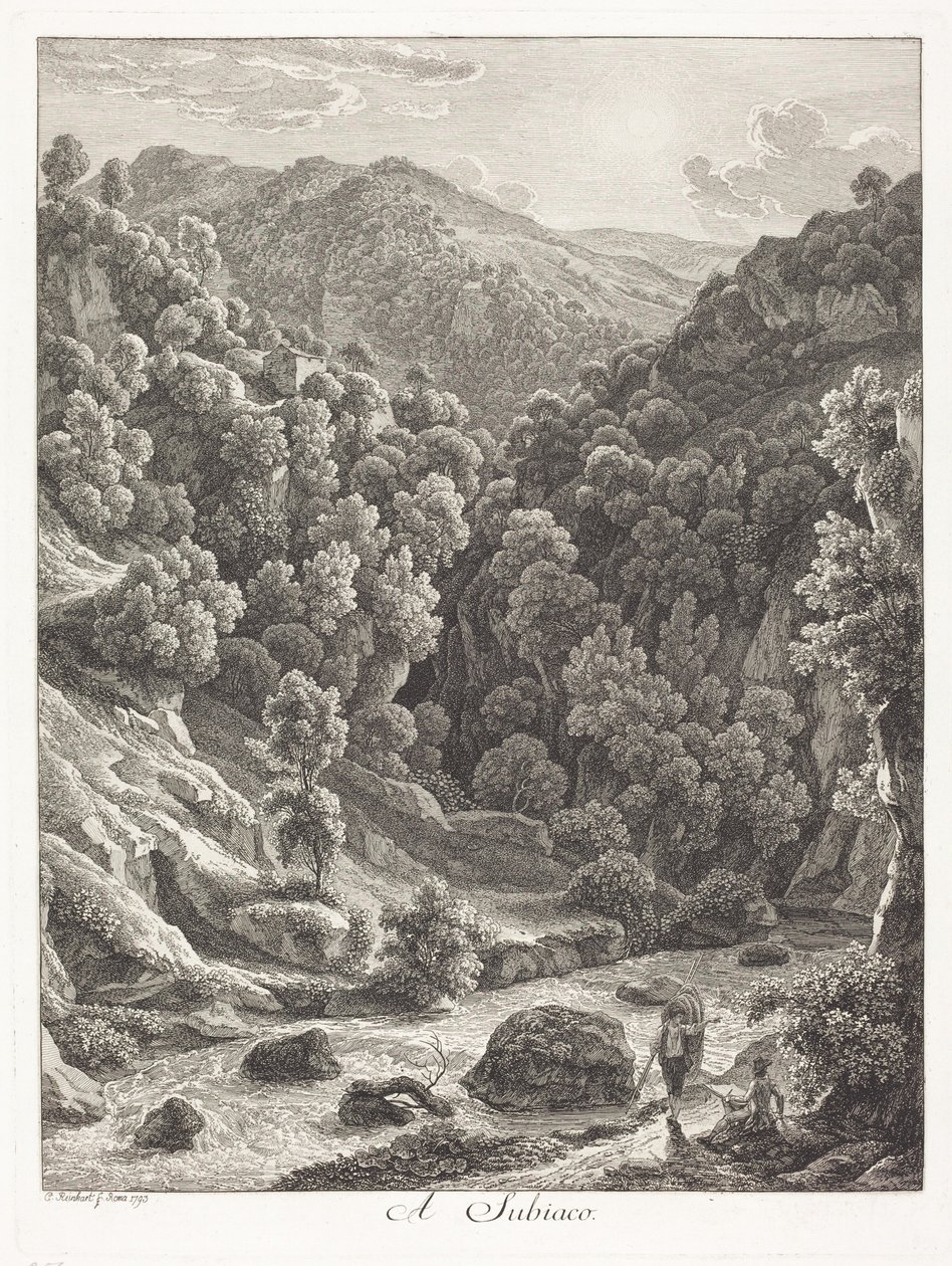 In Subiaco (bei Subiaco) von Johann Christian Reinhart