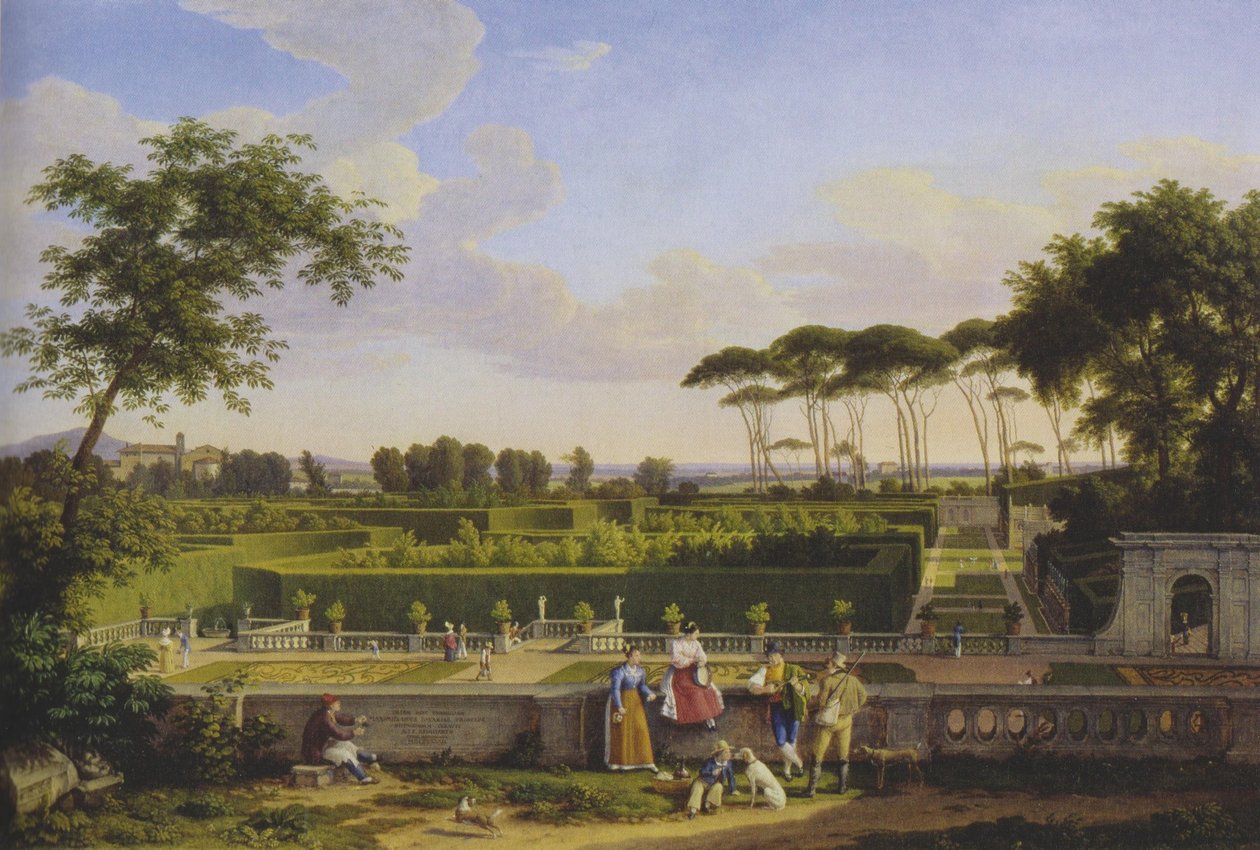 Im Park der Villa Doria Pamphilj von Johann Christian Reinhart