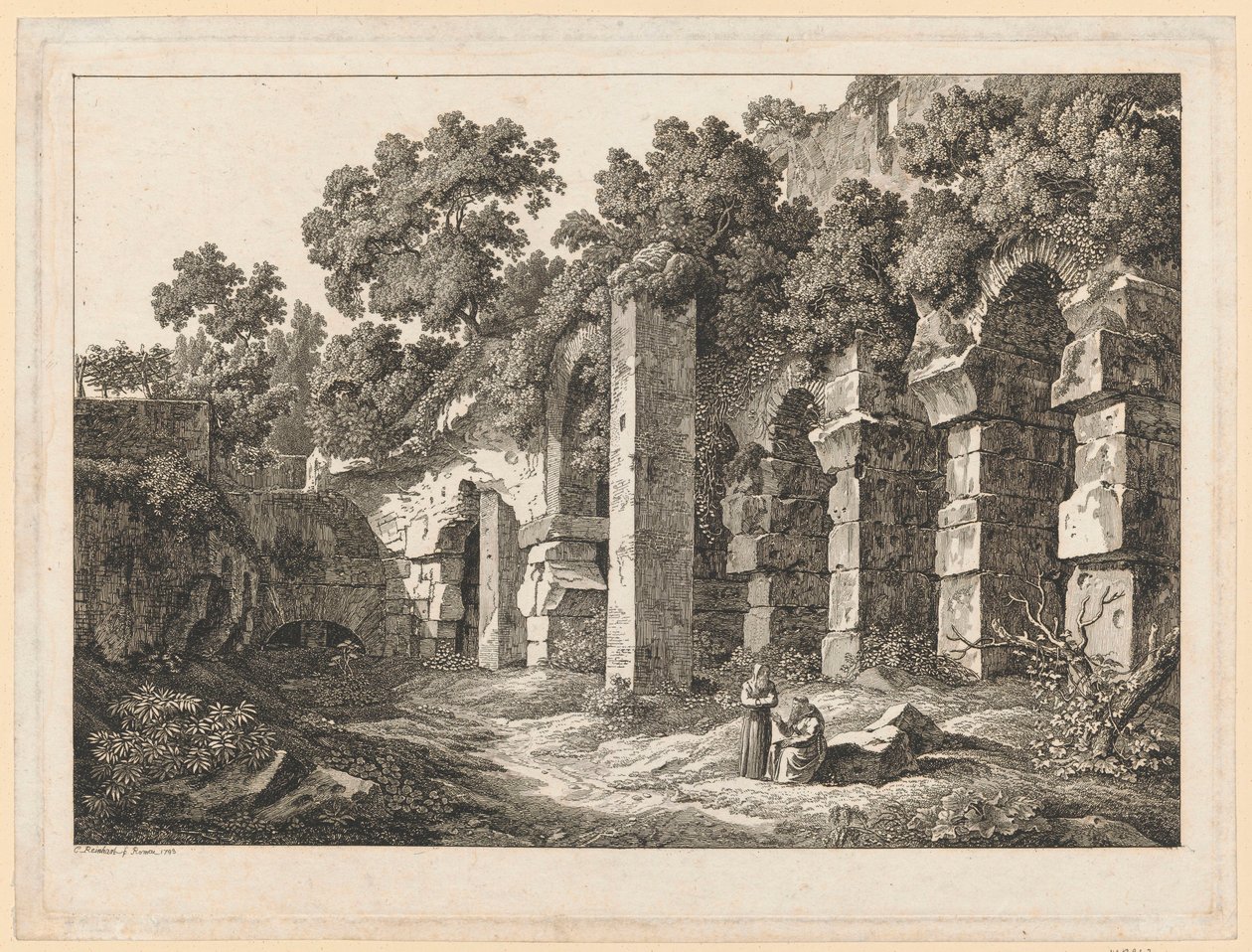 Landschaft - Im Kolosseum von Johann Christian Reinhart