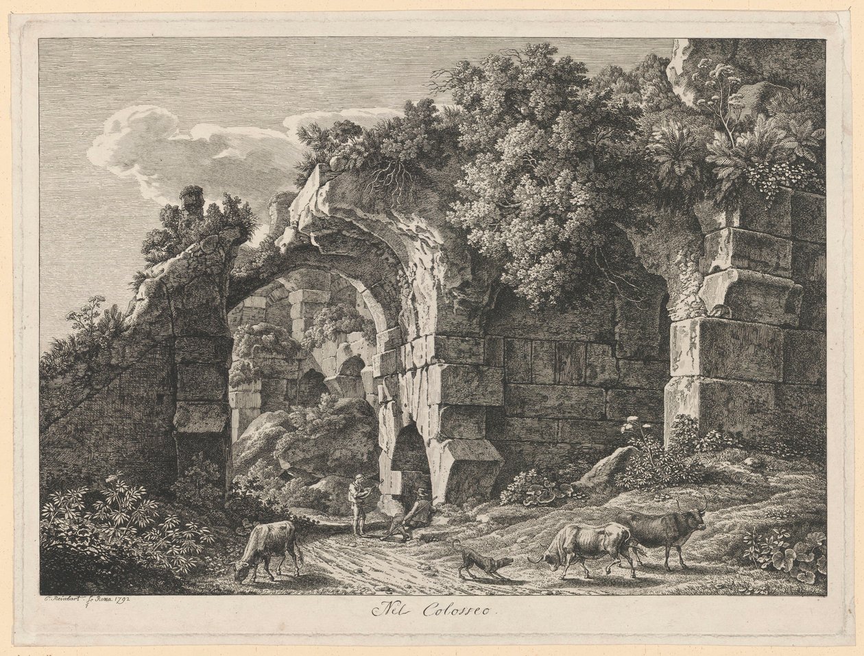 Landschaft - Im Kolosseum von Johann Christian Reinhart