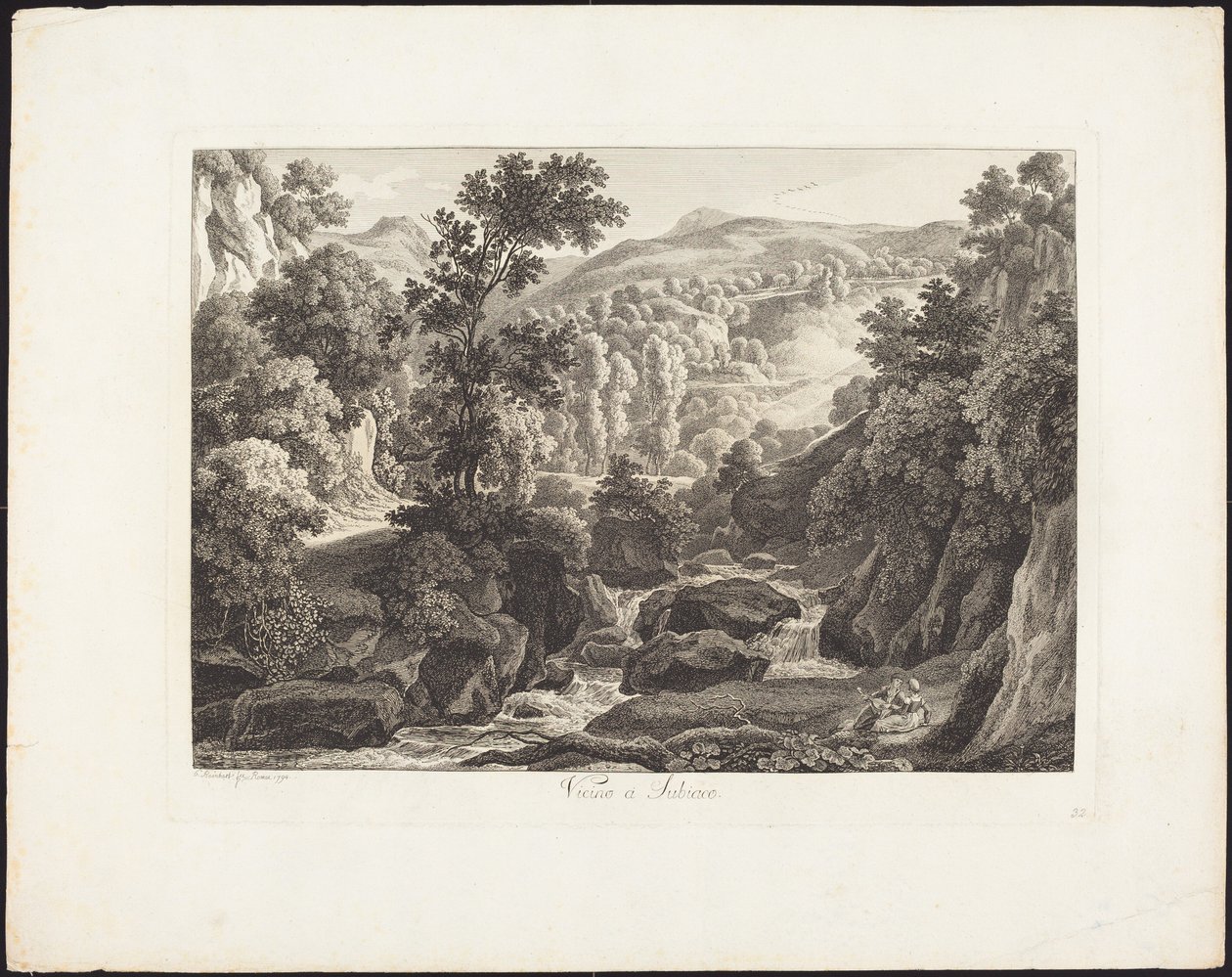 In der Nähe von Subiaco von Johann Christian Reinhart
