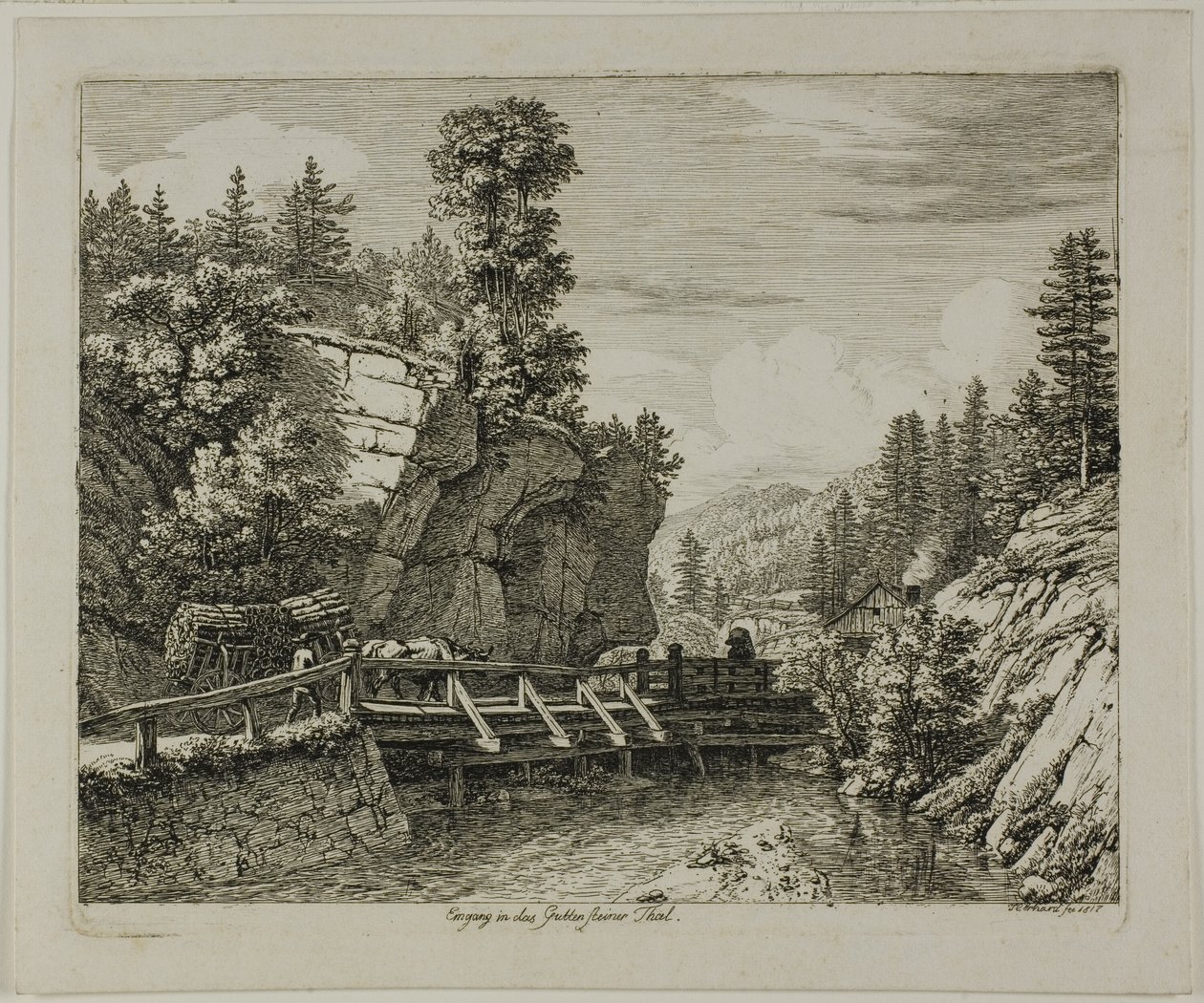 Eingang zum Guttensteiner Tal von Johann Christoph Erhard