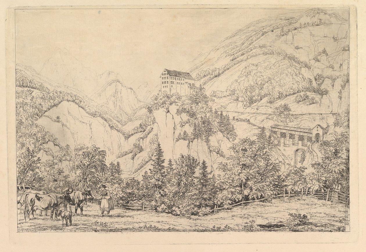 St. Georgsberg bei der Schweiz in Tirol, nach Klein von Johann Christoph Erhard