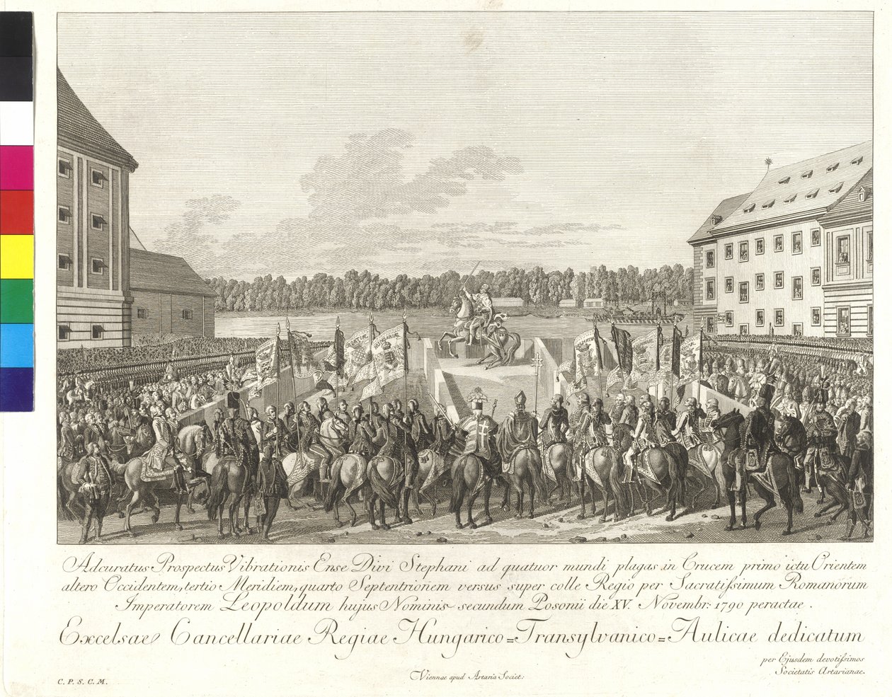 Krönung von Kaiser Leopold II. zum König von Ungarn in Bratislava am 15. November 1790 von Johann Ernst Mansfeld