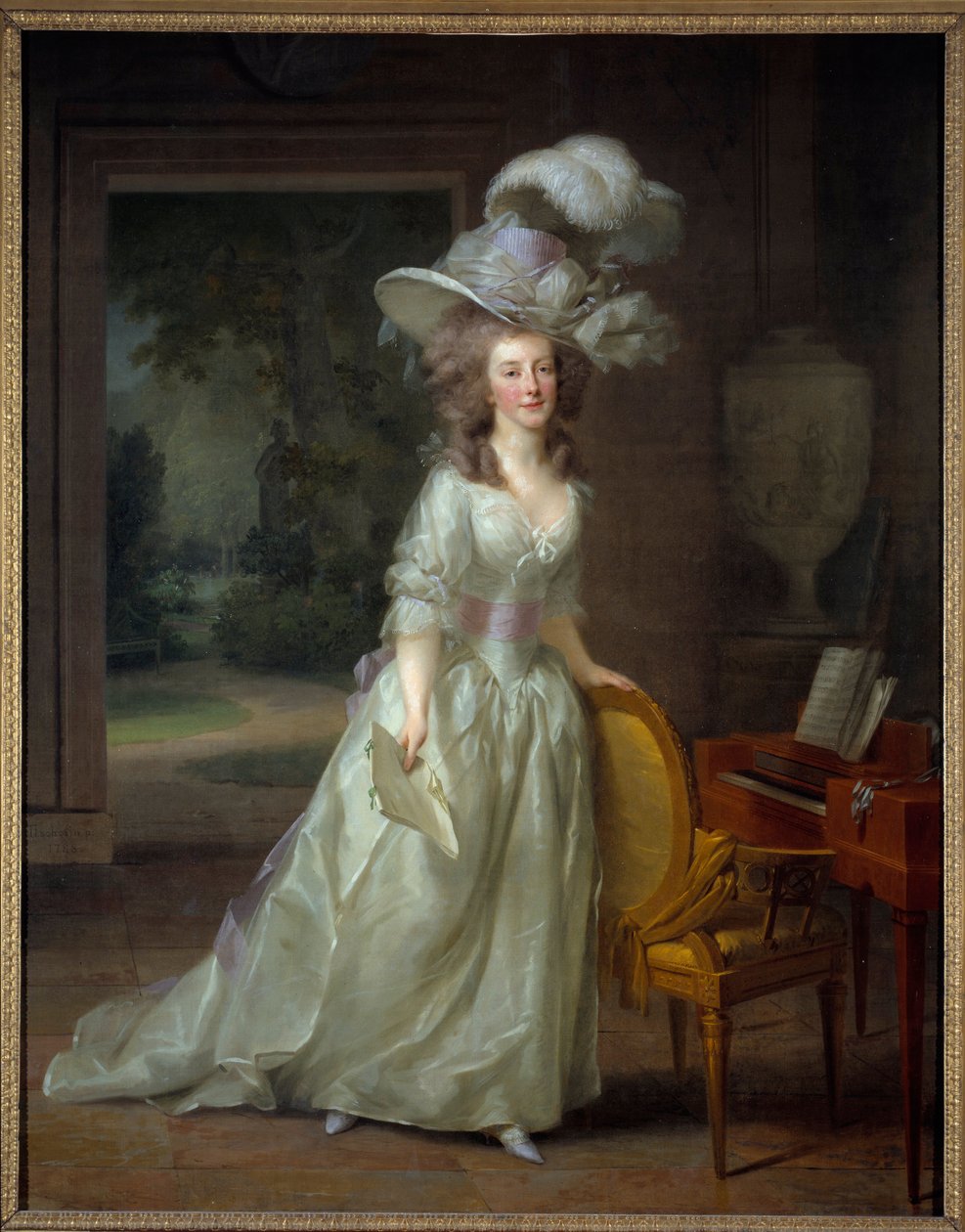 Ganzkörperporträt von Frederique Louise Wilhelmine, Prinzessin von Oranien-Nassau (1770-1819) von Johann Friedrich August Tischbein