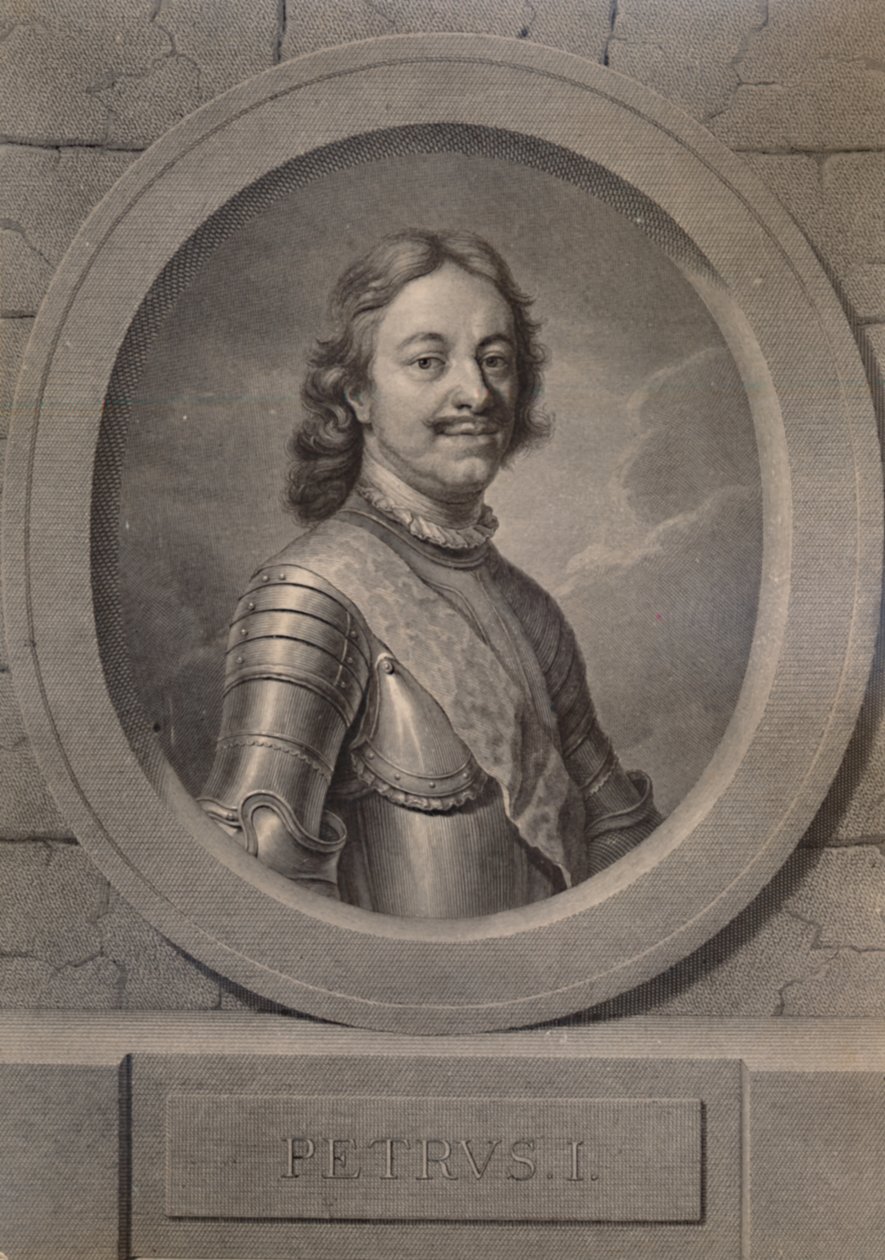 Peter der Große, Zar von Russland von Johann Friedrich Bause