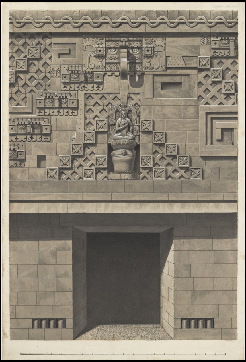 Eine Sammlung von Waldecks Originalkunstwerken von Mesoamerika, Box 17 von 22 von Johann Friedrich Maximilian von Waldeck