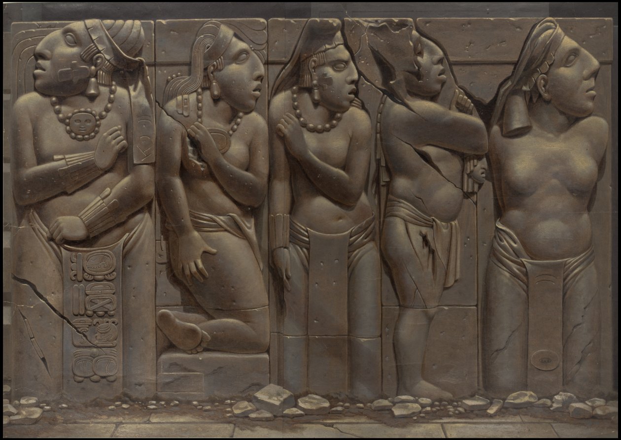 Eine Sammlung von Waldecks Originalkunstwerken aus Mesoamerika, Box 19 von 22 von Johann Friedrich Maximilian von Waldeck
