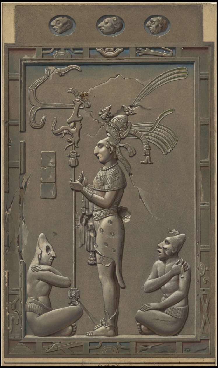 Eine Sammlung von Waldecks Originalkunstwerken aus Mesoamerika, Box 20 von 22 von Johann Friedrich Maximilian von Waldeck
