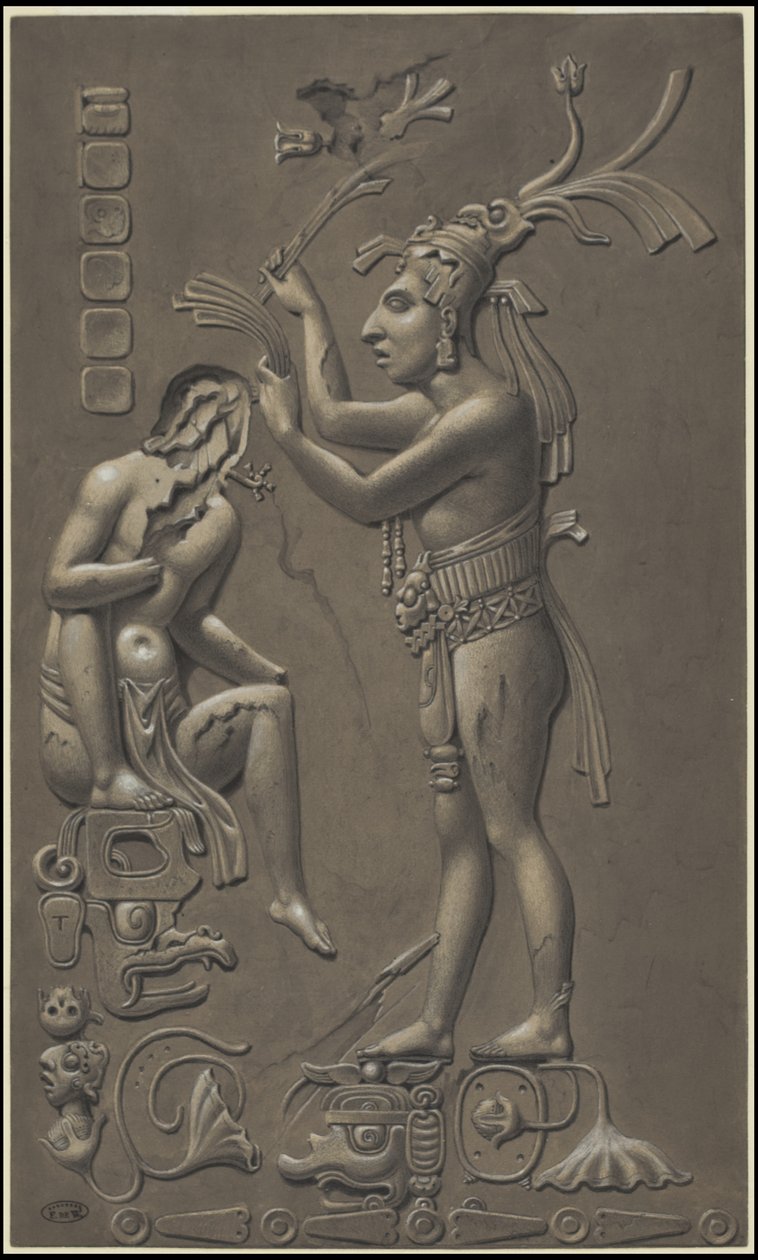 Eine Sammlung von Waldecks Originalkunstwerken aus Mesoamerika, Box 4 von 22 von Johann Friedrich Maximilian von Waldeck