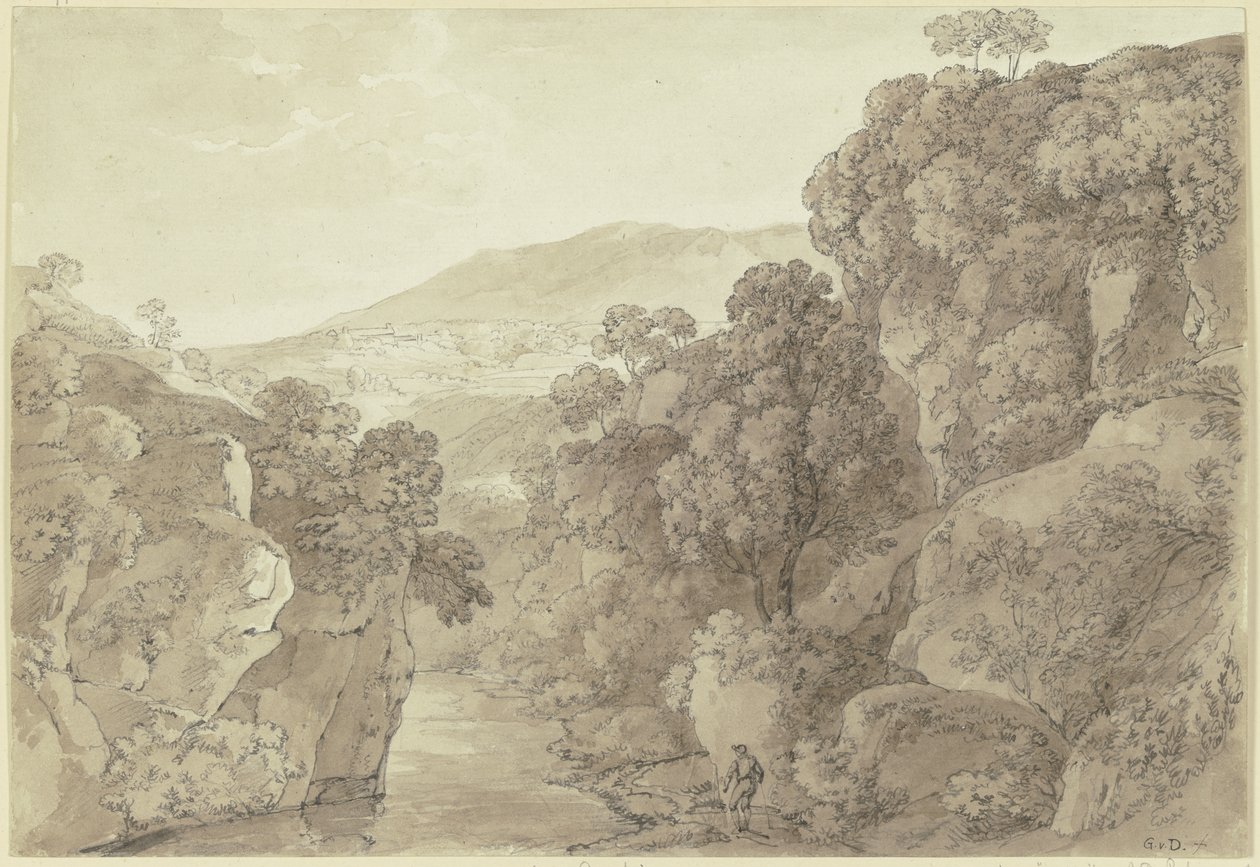 Gebiet in der Nähe von Subiaco von Johann Georg von Dillis