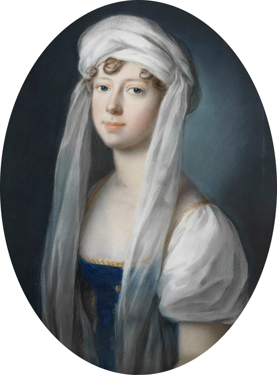 Großfürstin Maria Pawlowna Romanowa von Russland als Erbprinzessin von Sachsen-Weimar-Eisenach im Jahr 1806 von Johann Heinrich Schroder