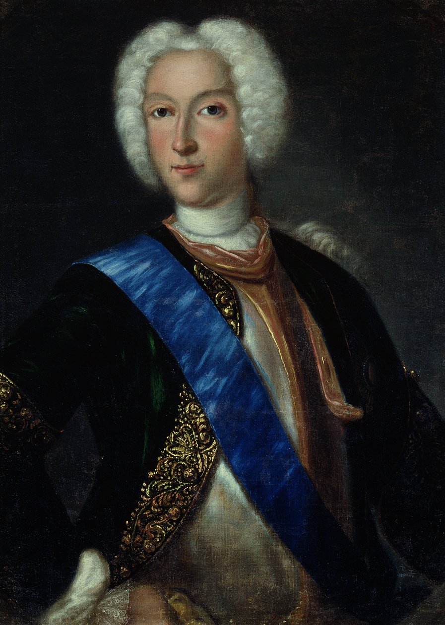 Porträt von Zar Peter II (1715-1730) von Johann Heinrich Wedekind