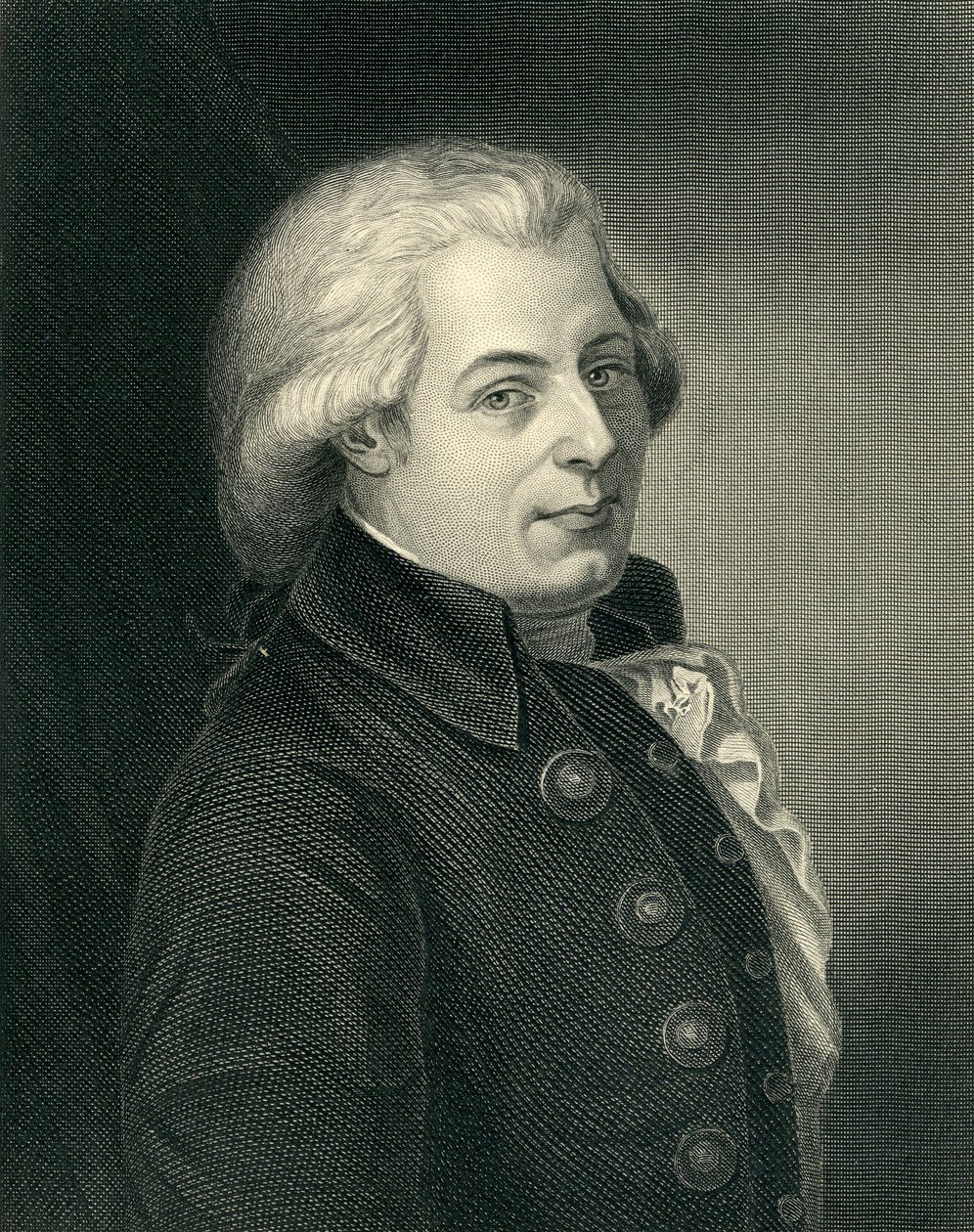 Porträt von Wolfgang Amadeus Mozart (1756-91), österreichischer Komponist, graviert von Lazarus Gottlieb Sichling (1812-63) von Johann Heinrich Wilhelm Tischbein