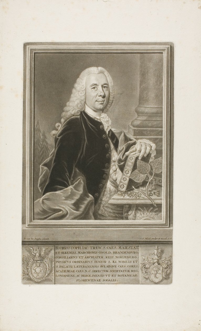 D. Christopher Jacob Trew, aus Plantae Selectae von Johann Jacob Haid