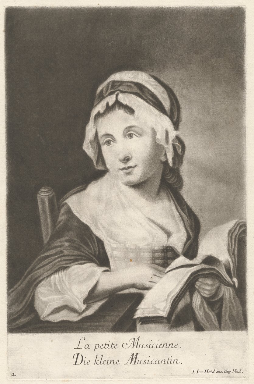 Die kleine Musikerin von Johann Jacobus Haid