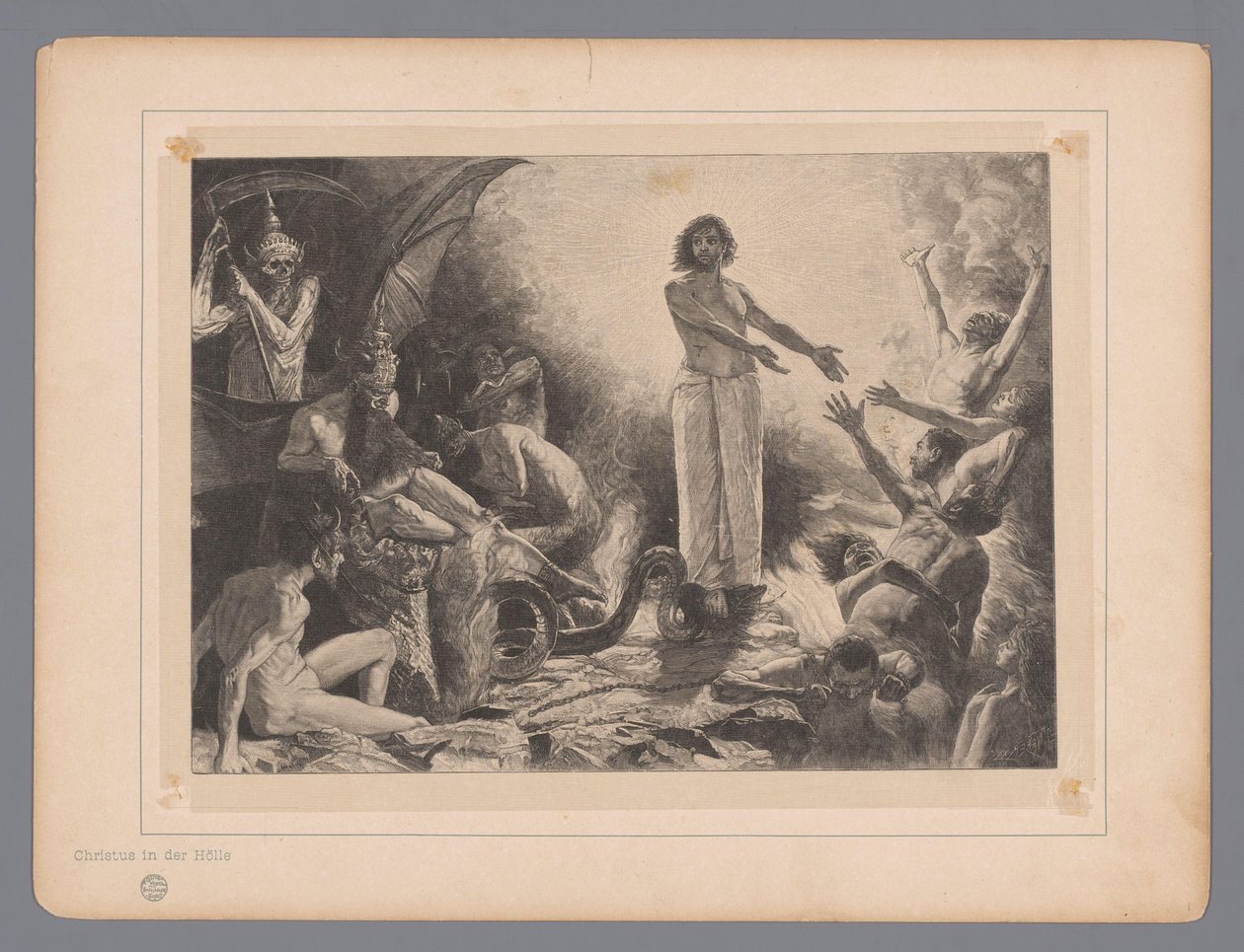 Christus in der Unterwelt (Sieben mystische Darstellungen) von Johann Jakob Weber