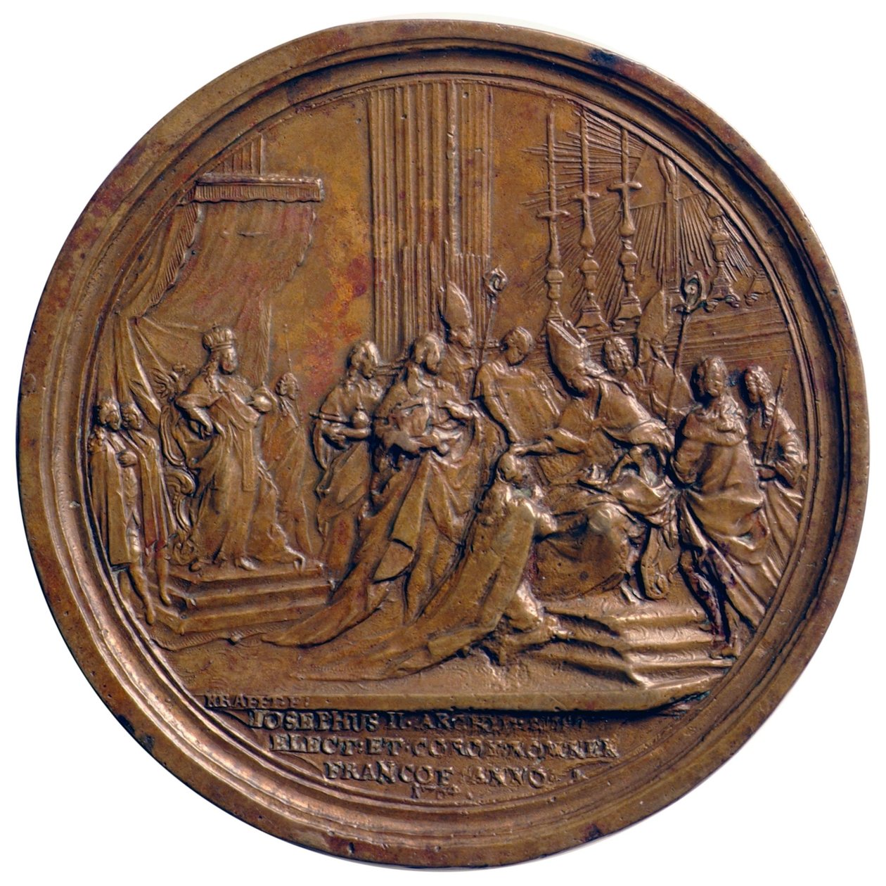 Die Krönung Josephs II. zum Römisch-deutschen König in Frankfurt am Main 1764 von Johann Martin Krafft