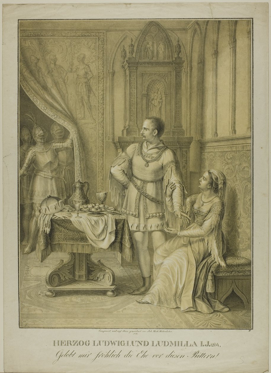 Herzog Ludwig I und Ludmilla von Johann Michael Mettenleiter