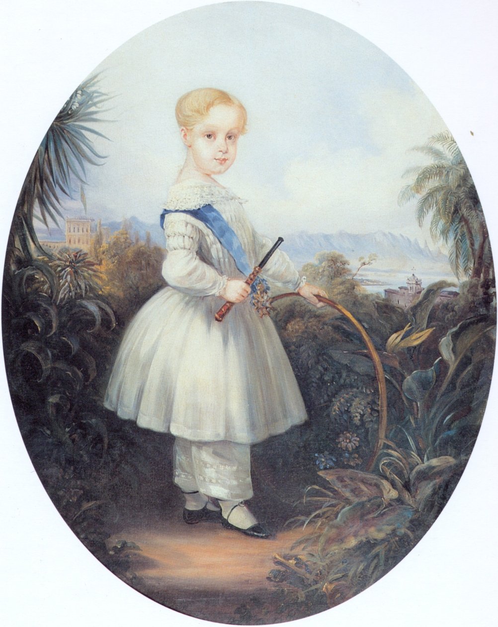 Afonso, Prinz von Brasilien, ältester Sohn von Pedro II. 1846 von Johann Moritz Rugendas