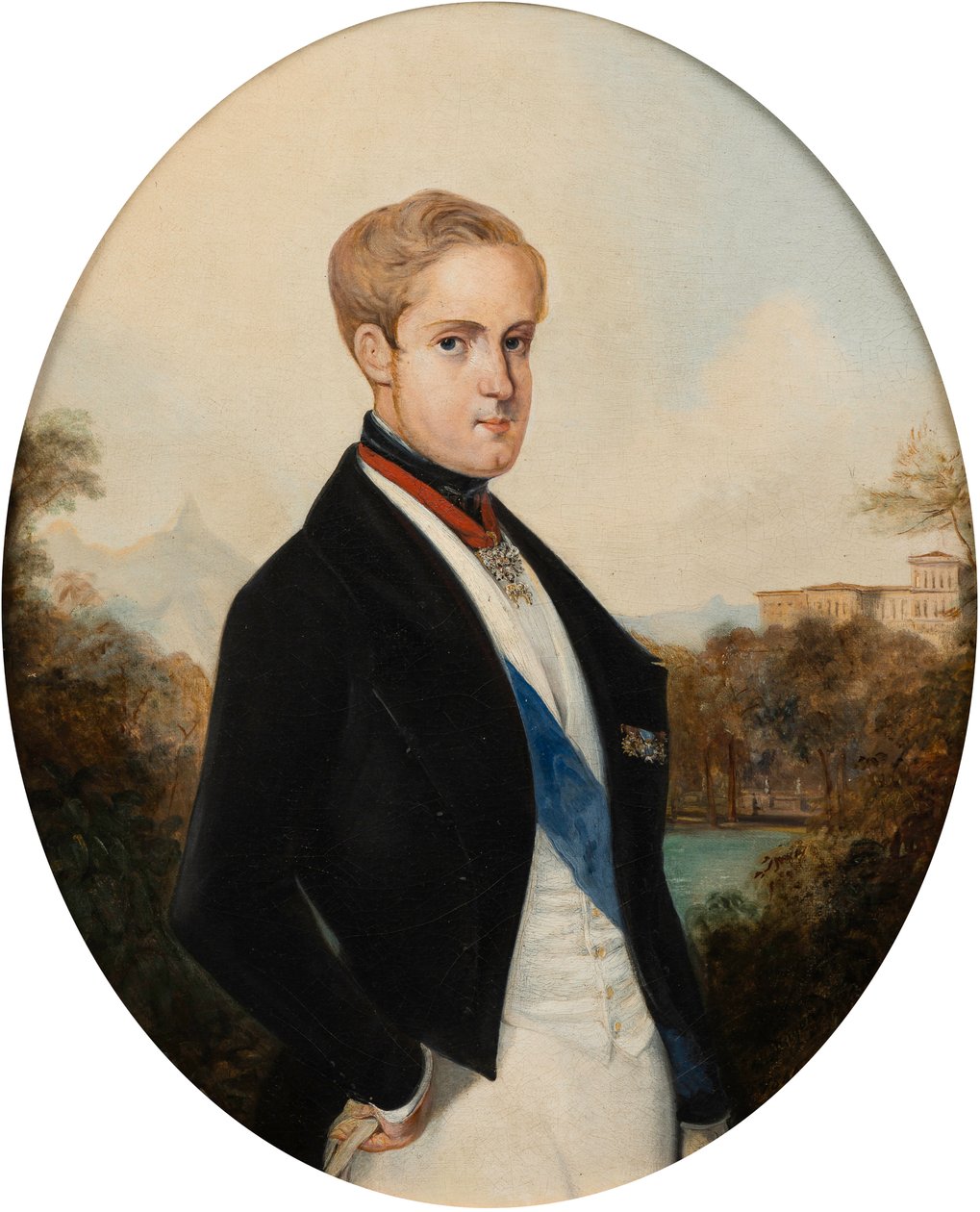 Porträt von Kaiser Peter II. von Brasilien 1825-1891, 1846 von Johann Moritz Rugendas
