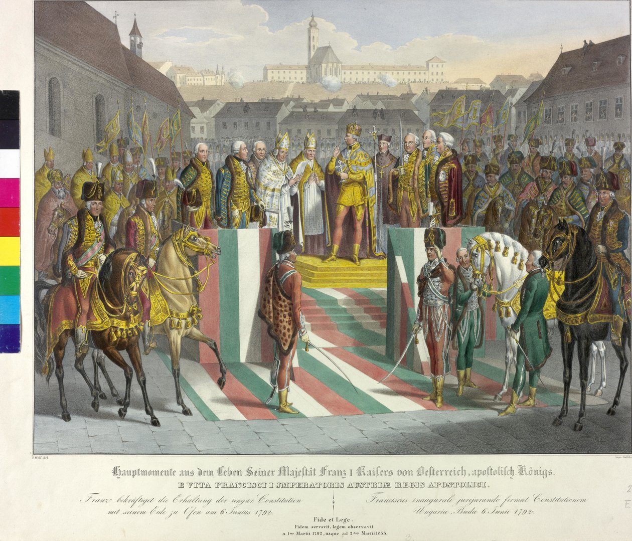 Krönung in Ofen 1792 von Johann Nepomuk Hoechle