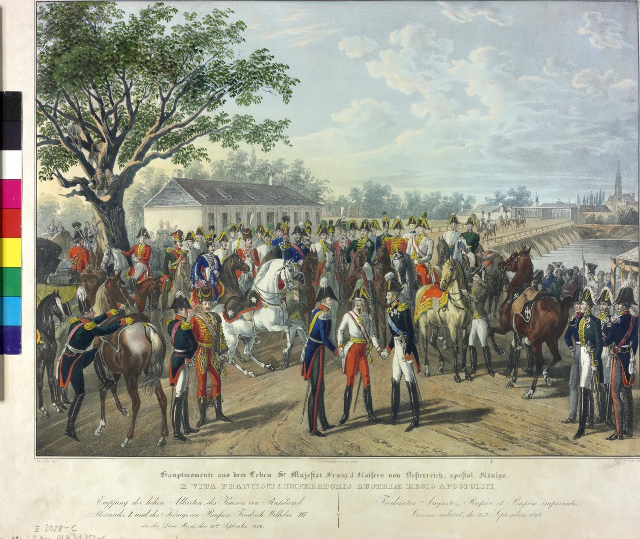 Empfang der alliierten Monarchen in Wien 1814 von Johann Nepomuk Hoechle