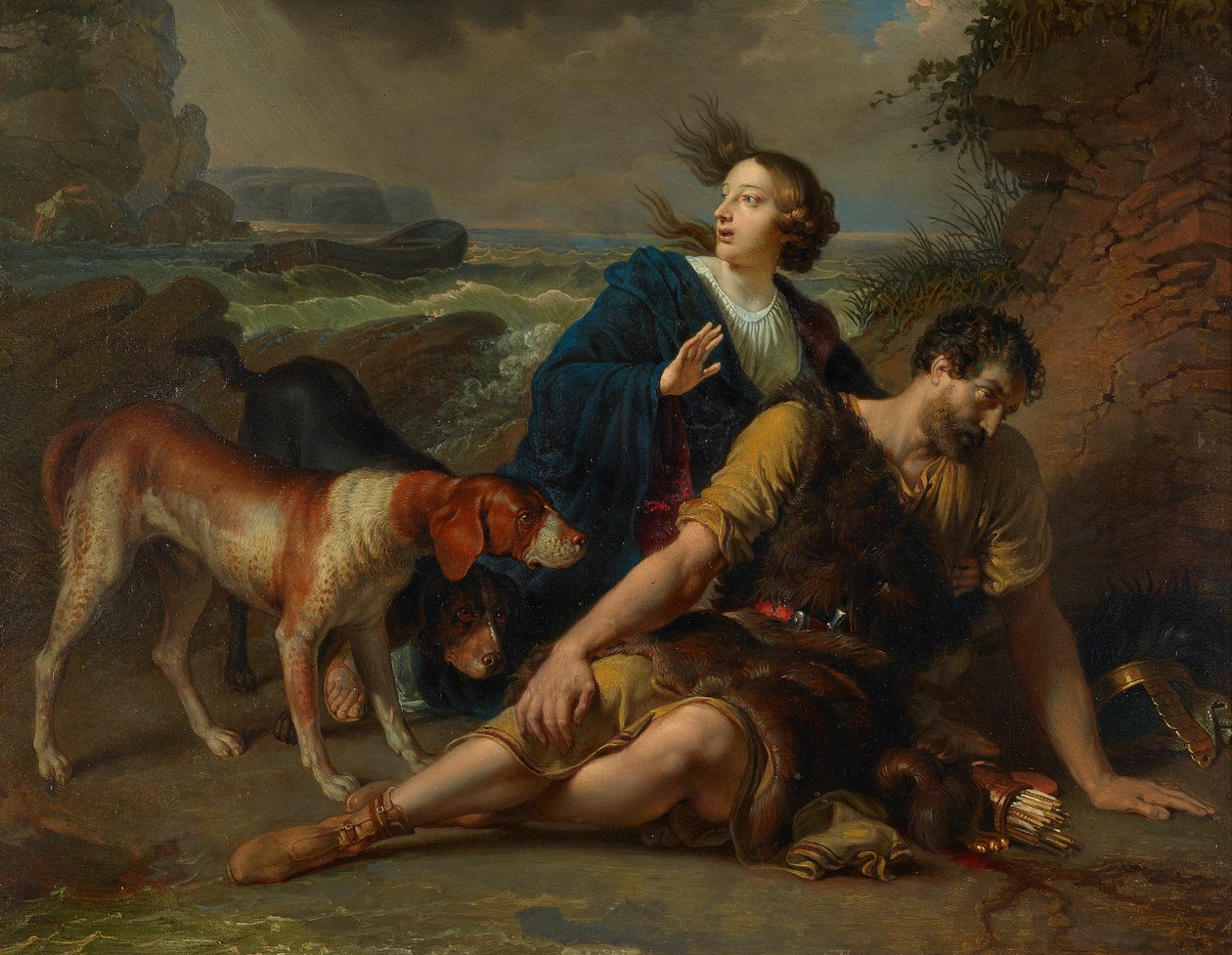 Arindal und Daura von Johann Peter Krafft
