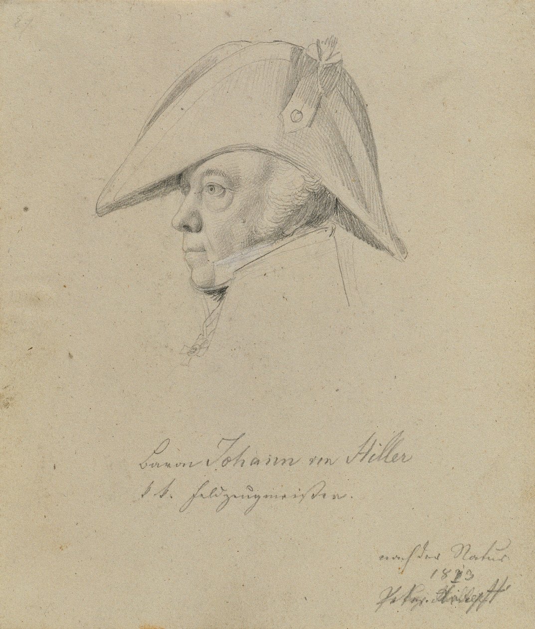 Baron Johann von Hiller von Johann Peter Krafft