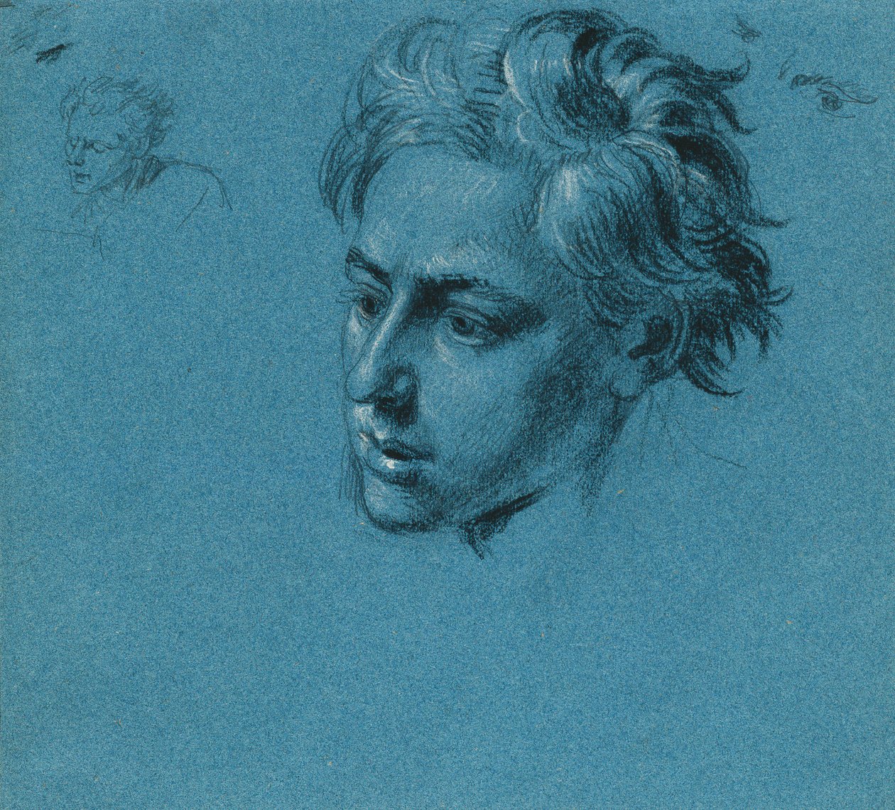 Kopfstudie zur "Szene aus dem Tiroler Freiheitskampf" von Johann Peter Krafft
