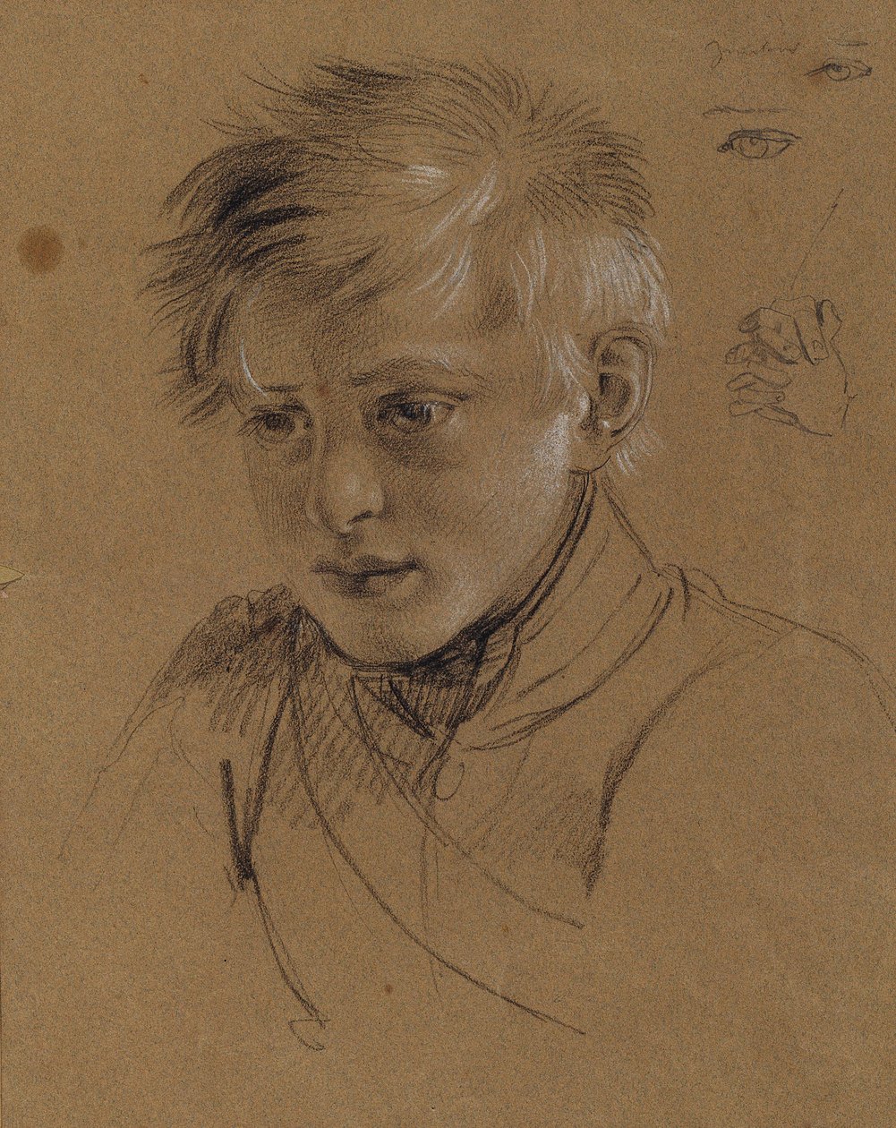 Porträtstudie zu "Erzherzog Karl mit seinem Stab in der Schlacht bei Aspern" von Johann Peter Krafft
