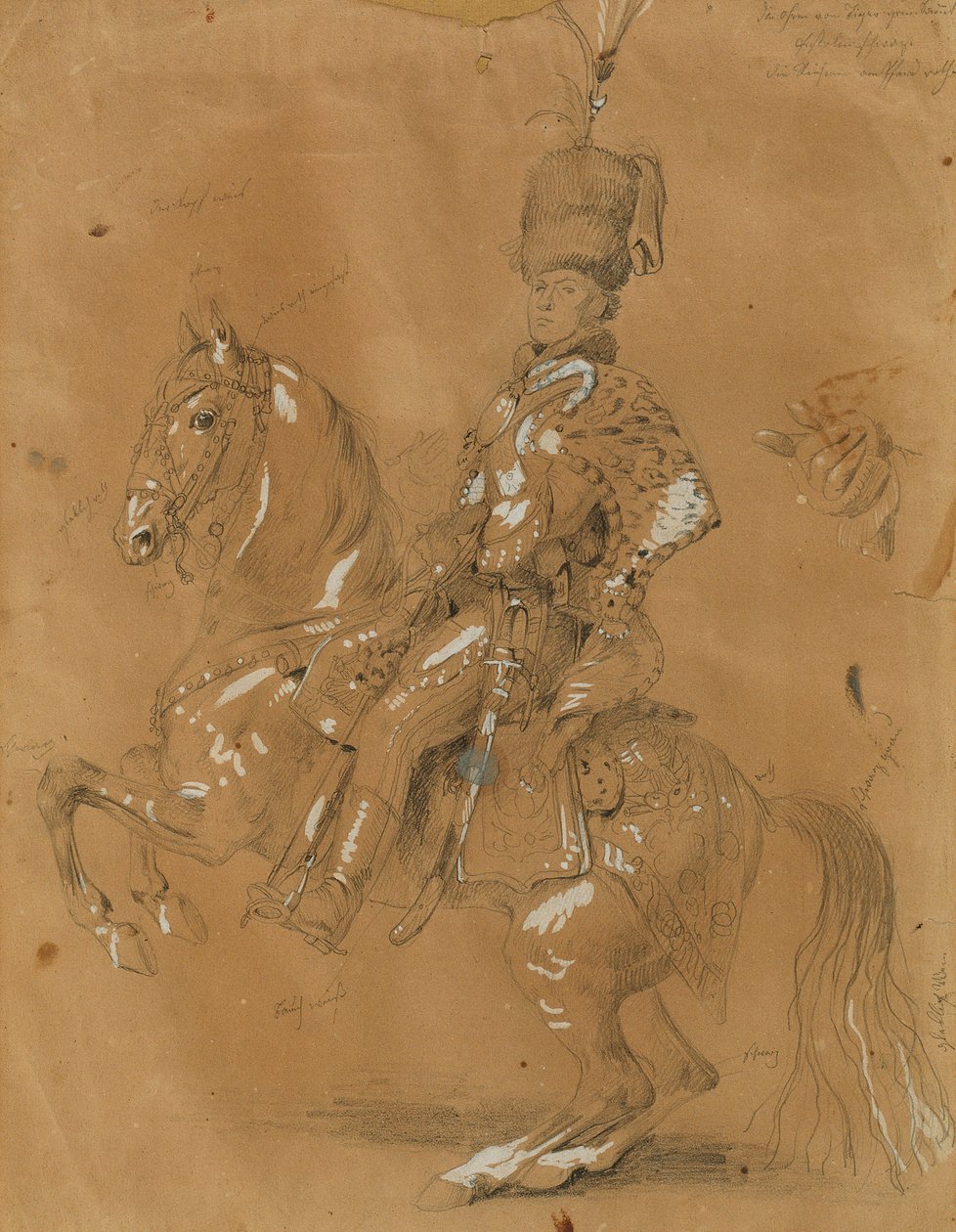 Theodor Aron de Bistra zu Pferd von Johann Peter Krafft